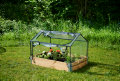 Minidrivhus 120 x 80 cm stål m/plastduk - Garden